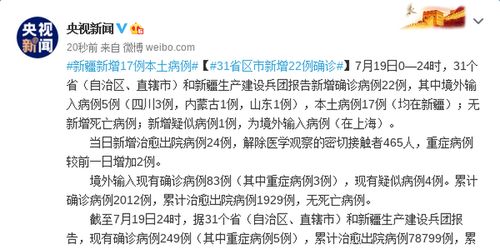 31个省份新增确诊病例17例︰(31省份新增确诊病例5例)