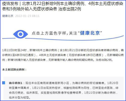 “北京新增22例本土感染者	” 北京新增22例确诊详情？