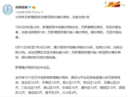 北京新增确诊病例为小学生家长〃北京累计报告9例感染者 涉2名小学生