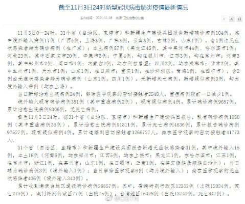 “31省份新增确诊87例	” 31省份新增确诊病例35例？