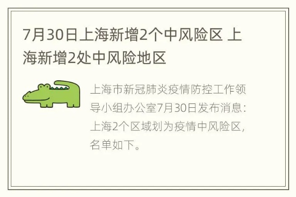 【上海新增一地中风险/上海一地调整为中风险】