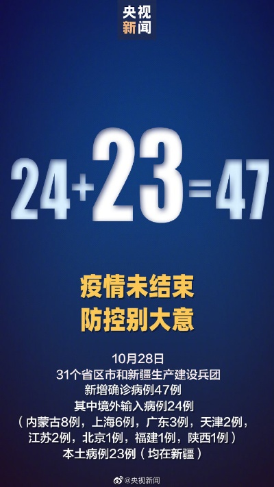 31省新增本土47例︰(31省新增本土病例55例)