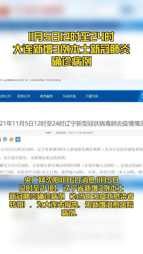 辽宁新增3例本土确诊均在大连-辽宁新确诊7例沈阳3例大连4例