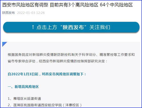 西安中风险地区有哪些〃西安中风险地区名单