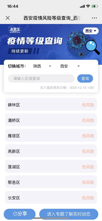 西安疫情风险等级︰(西安疫情风险区划分)