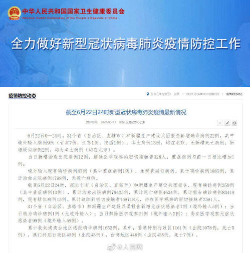 31省区市新增22例,31省区市新增确诊病例21例