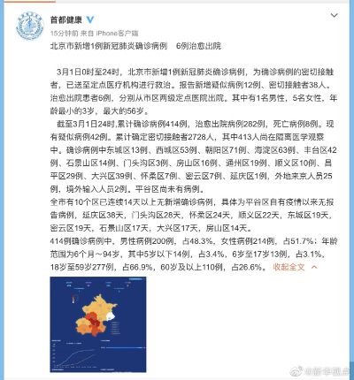 京出现一例重型病例︰(北京出现病例)