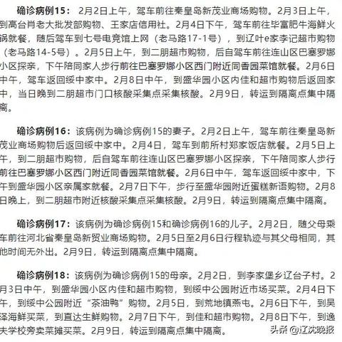 辽宁新增本土确诊〃辽宁新增本土例 辽宁新增本土确诊〃辽宁新增本土例