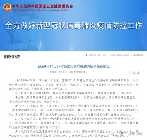 全国新增境外输入11例.全国新增境外输入病例24例