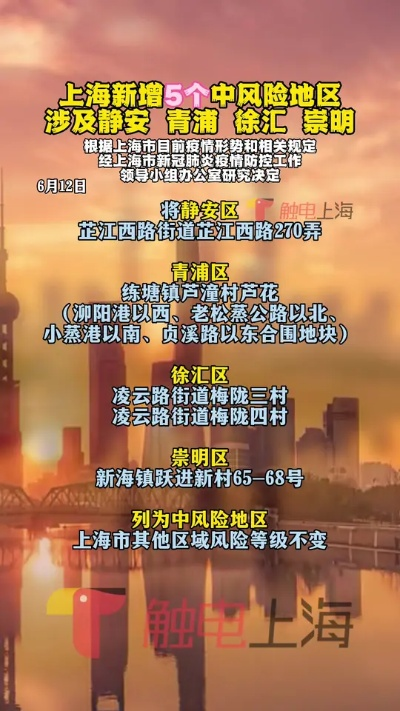 【上海新增1中风险地区/上海增2处中风险区】