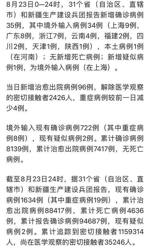 【31省区市新增1例本土病例/31省区市新增本土确诊病例】
