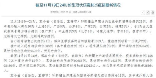 【31省区市新增1例本土病例/31省区市新增本土确诊病例】